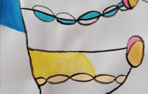 流れ - 絵円モモ(えまるもも)