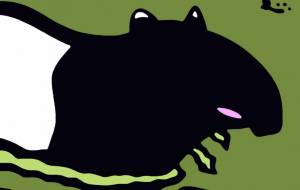 マレーバク - シマハイエナ