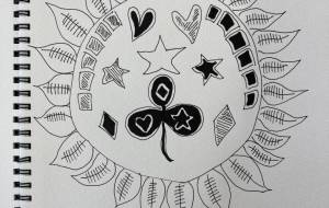 燃えさかるヒマワリ - 星瑞紅