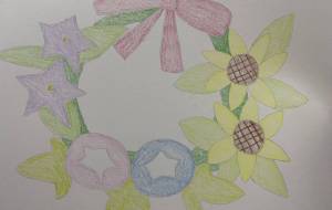 夏の花リース - 恵麻