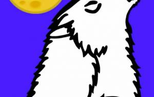 月夜に吠える - シマハイエナ