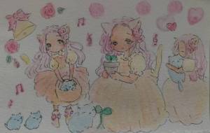 猫と一緒 - merci beaucoup