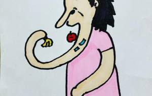 くだものを食べる嘘つきミチェル - ミチェル