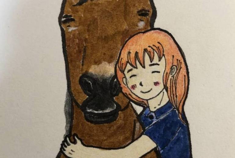 馬と少女