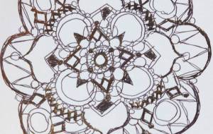 フリーハンド曼荼羅3 - きなこ