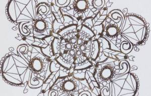 フリーハンド曼荼羅4 - きなこ