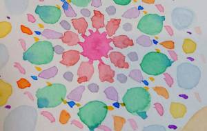 水彩曼荼羅1 - きなこ