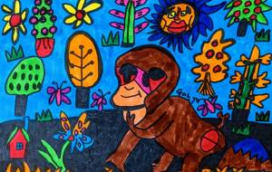 子猿の散歩 - 田中郷