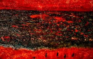 海に夕日 - 久保田 俊