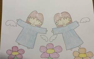 花の上を舞う少女 - 恵麻