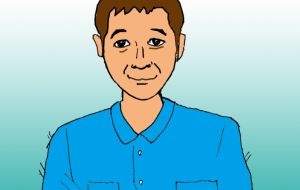 腕を組む男性 - みぎい@