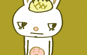 頭にメロンパンを乗せたうさぎ - 空叶論