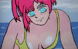 水着の女の子 - みぎい@