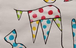 抽象画とドットの融合 - 絵円モモ(えまるもも)