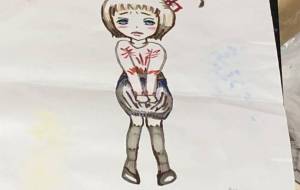 オバQシリーズ ちょっとオシッコを漏らしそうな女の子の絵 - cocoa remon