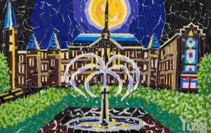 光る噴水 - 工房はんど Yuki