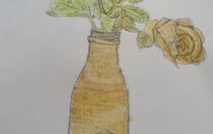 花瓶に入った造花 - 恵麻