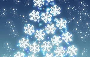 雪の結晶のクリスマスツリー - 高良ほうせき 