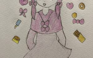 可愛いお菓子が大好きな女の子 - ルイ