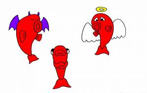 金魚の悩み - 工房はんど yu-ma