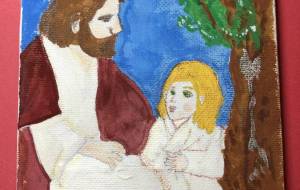 イエス様と子供 - 水谷裕子