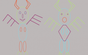 アダムとイヴ - アクリル