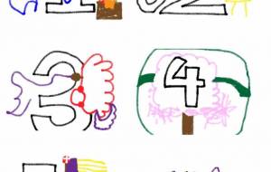 数字1〜6 - ゆん