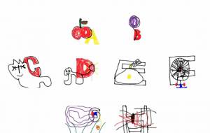 アルファベットA-H - ゆん