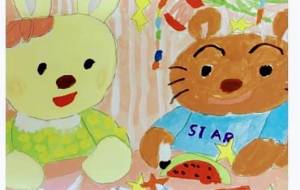 ウサギとりす - わかな