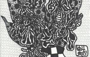 四輪のアイリスの花瓶 - 阿部貴志