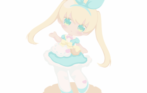 背景なし アリス風女の子 - 安岡ひろ