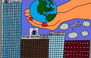 空高く浮かぶprudential financial - 【イベント】生命保険会社様の社内ポスター3モチーフコンペ