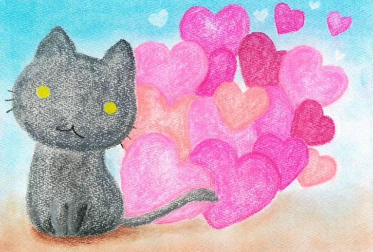 ハートと猫 - 【イベント】生命保険会社様の社内ポスター３モチーフコンペ 