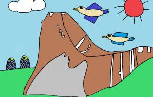 岩と鳥と魚 - 工房はんど syu-mi