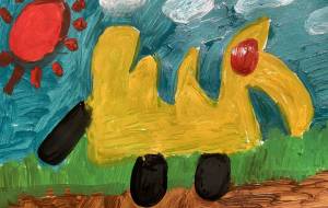 黄ちゃんの散歩 - 笹谷正博