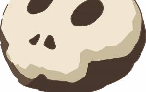 どくろホワイトチョコレートパン - 猪野 兼士