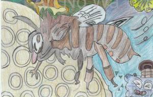 「ミツバチ」の背景風画 - 上原碧桜