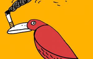 タバコ吸うカラス - 空叶論