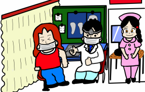 注射が怖い頑張ってちゃん - たつきさんたく