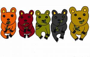 五匹のコアラ - 工房はんど shigeru