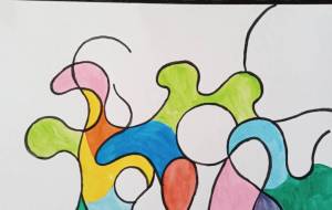 波 - 絵円モモ(えまるもも)