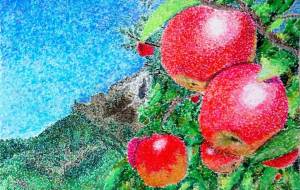 八ヶ岳とリンゴ - my_toshi