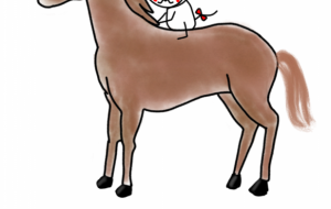 馬が好きスリスリぷにちゃん - しずく