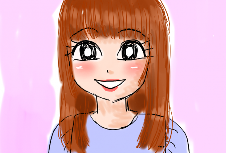 しょこたん 似顔絵 デフォルメ アートの輪 しょこたん 似顔絵 デフォルメ アートの輪