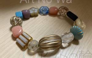 しましま模様のビーズブレスレット - ミチェル