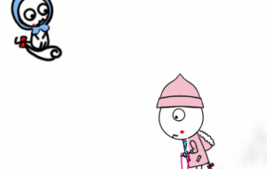 スキー楽しいぷにちゃん、ミニぷにちゃん - しずく