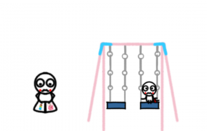 ミニぷにちゃんの遊び - しずく