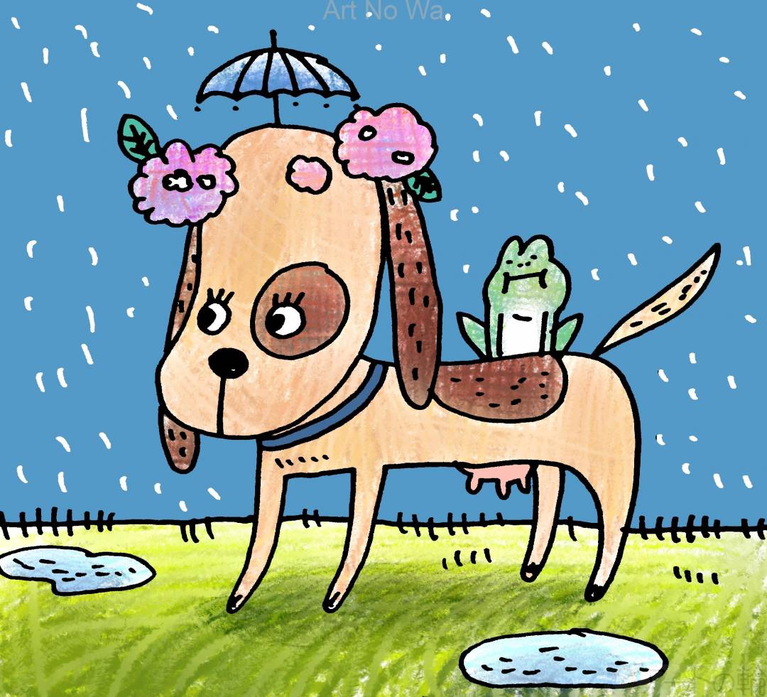 雨を喚ぶ犬 アートの輪
