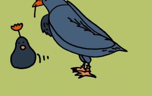 親子のカラス - 空叶論