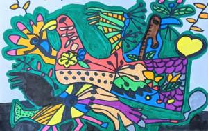 重なり合う二羽の鳥 - 田中郷